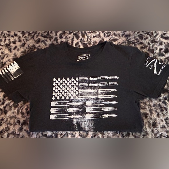 Grunt Style Other - GRUNT STYLE medium T-shirt with bullet flag design